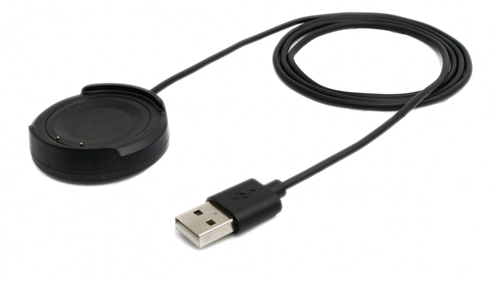 USB 2.0 Kabel 100 cm Ladestation für Vivo Watch Smartwatch 42 mm in Schwarz | System-S