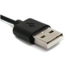 USB 2.0 Kabel 100 cm Ladestation für Vivo Watch Smartwatch 42 mm in Schwarz | System-S