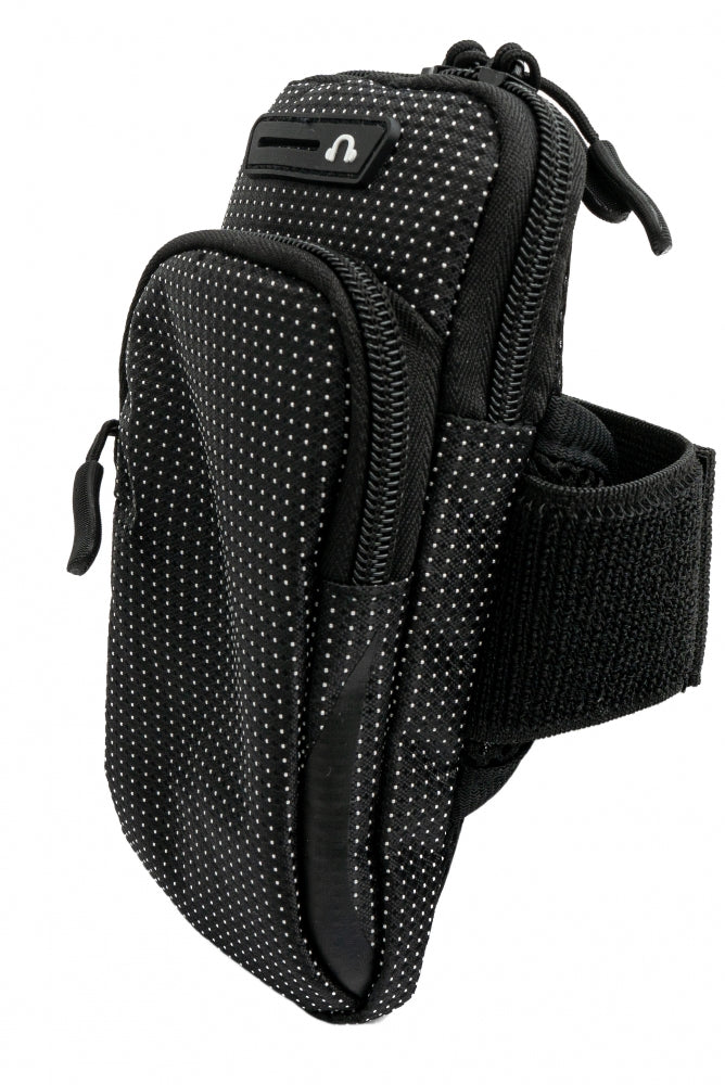 Tasche Schutztasche Armtasche Outdoor Jogging Schwarz für Smartphone MP3 Player | System-S