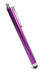 Touchpen Stylus aus Aluminium in Lila für Tablet Smartphone Laptop | System-S
