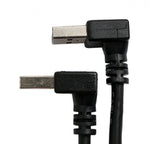 USB 3.0 Kabel 30 cm Typ A Stecker zu Stecker Winkel in Schwarz