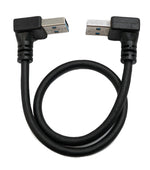 USB 3.0 Kabel 30 cm Typ A Stecker zu Stecker Winkel in Schwarz