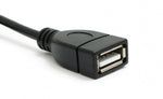 USB 2.0 Kabel 100 cm Typ A Stecker zu Buchse Winkel in Schwarz | System-S