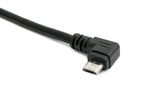 USB 2.0 Kabel 30 cm Micro B Buchse zu Stecker Schraube Winkel Panel Mount | System-S