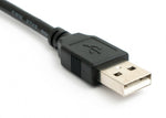 USB 2.0 Kabel 150 cm Typ A Stecker zu B Stecker Schraube in Schwarz | System-S