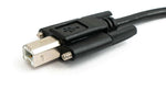 USB 2.0 Kabel 3 m Typ A Stecker zu B Stecker Schraube in Schwarz | System-S