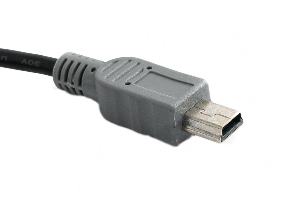USB 3.1 Kabel 50 cm Typ C Stecker zu 2.0 Mini Stecker Schwarz | System-S
