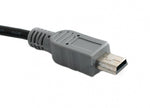USB 3.1 Kabel 50 cm Typ C Stecker zu 2.0 Mini Stecker Schwarz | System-S