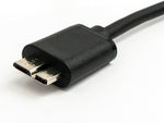 USB 3.1 Kabel 100 cm Typ C Stecker zu 3.0 Micro B Stecker in Schwarz | System-S