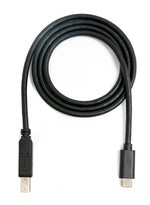 USB 3.1 Kabel 100 cm Typ C Stecker zu 3.0 Typ B Stecker in Schwarz | System-S