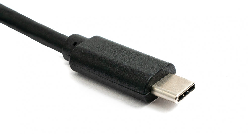 USB 3.1 Kabel 100 cm Typ C Stecker zu 3.0 Typ B Stecker in Schwarz | System-S