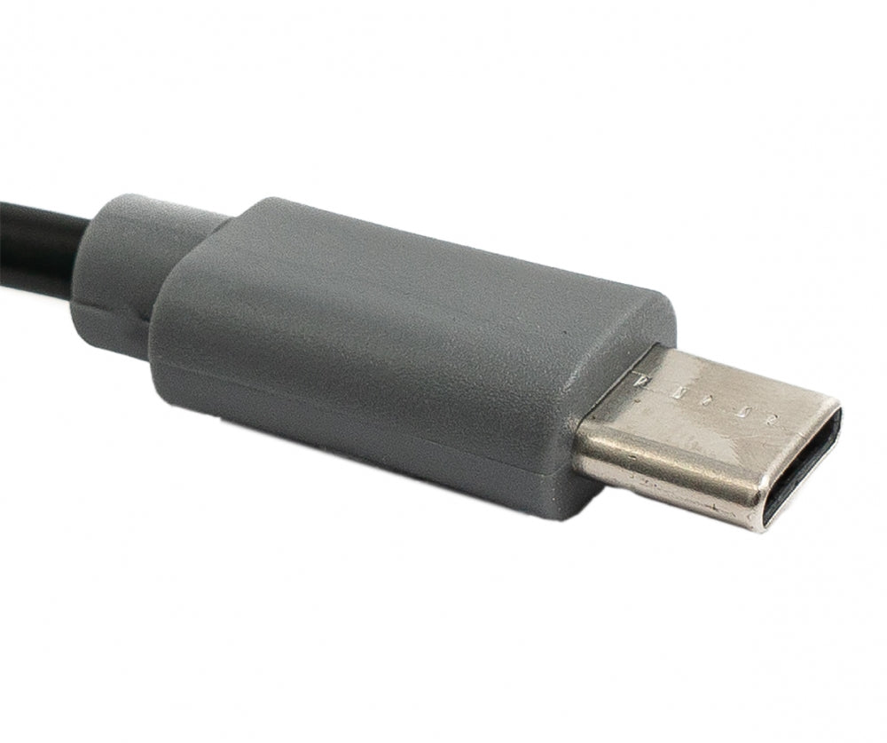 USB 3.1 Kabel 50 cm Typ C Stecker zu 2.0 Micro B Stecker OTG in Schwarz | System-S