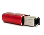 USB 3.1 MIDI Adapter Typ C Buchse zu 2.0 Typ B Stecker Kabel in Rot | System-S