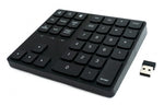 Numpad Bluetooth 3 2.4 GHz Ziffernblock Tastatur mit Akku USB in Schwarz | System-S