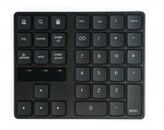 Numpad Bluetooth 3 2.4 GHz Ziffernblock Tastatur mit Akku USB in Schwarz | System-S
