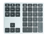 Numpad Bluetooth 3 2.4 GHz Ziffernblock Tastatur mit Akku USB in Grau | System-S