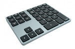 Numpad Bluetooth 3 2.4 GHz Ziffernblock Tastatur mit Akku USB in Grau | System-S