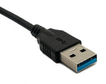 USB 3.1 Kabel 100 cm Typ C Stecker zu 3.0 Typ A Stecker in Schwarz | System-S