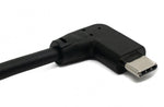 USB 3.1 Kabel 50 cm Typ C Stecker zu Stecker Winkel in Schwarz | System-S