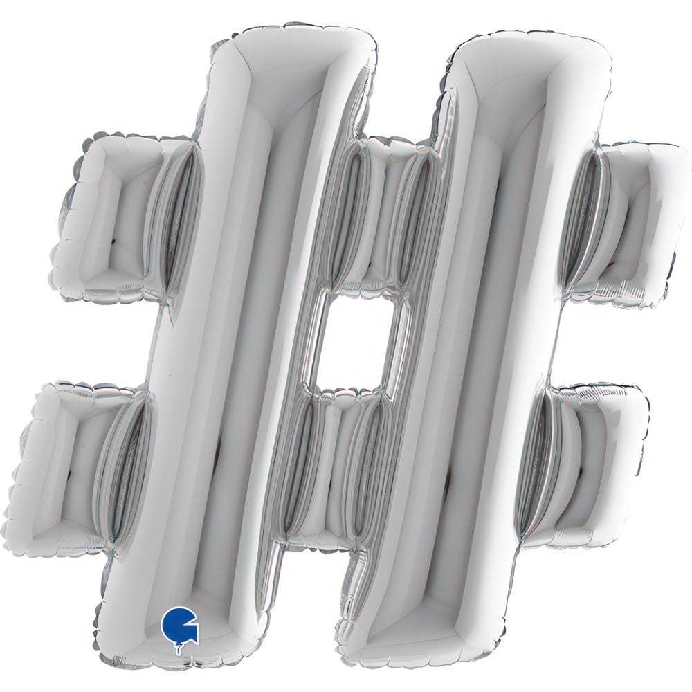 Riesenbuchstabe Folienballon 40"/102cm | Silber #