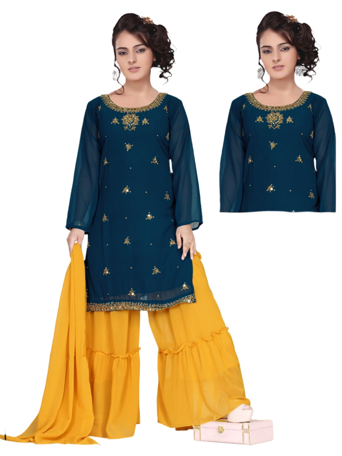 Handwork Sharara Suit Set In Munich