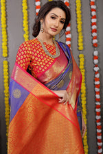Kanchipuram Handloom Weaving Silk Saree