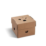 Burgerbox (PAP FSC Mix) faltbar fettdicht kraft 120 x 120 x 100 mm
