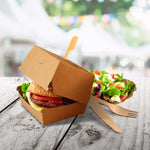 Burgerbox (PAP FSC Mix) fettdicht kraft 135 x 135 x 100 mm