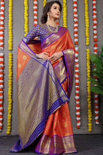 Kanchipuram Handloom Weaving Silk Saree