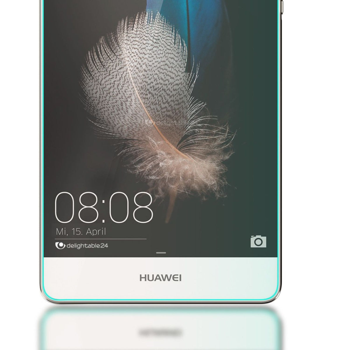 NALIA Schutzglas kompatibel mit Huawei P8 Lite, Full-Cover Displayschutz Handy-Folie, 9H Härte Glas-Schutzfolie Bildschirm-Abdeckung Schutz-Film Phone HD Screen Protector Tempered Glass - Transparent
