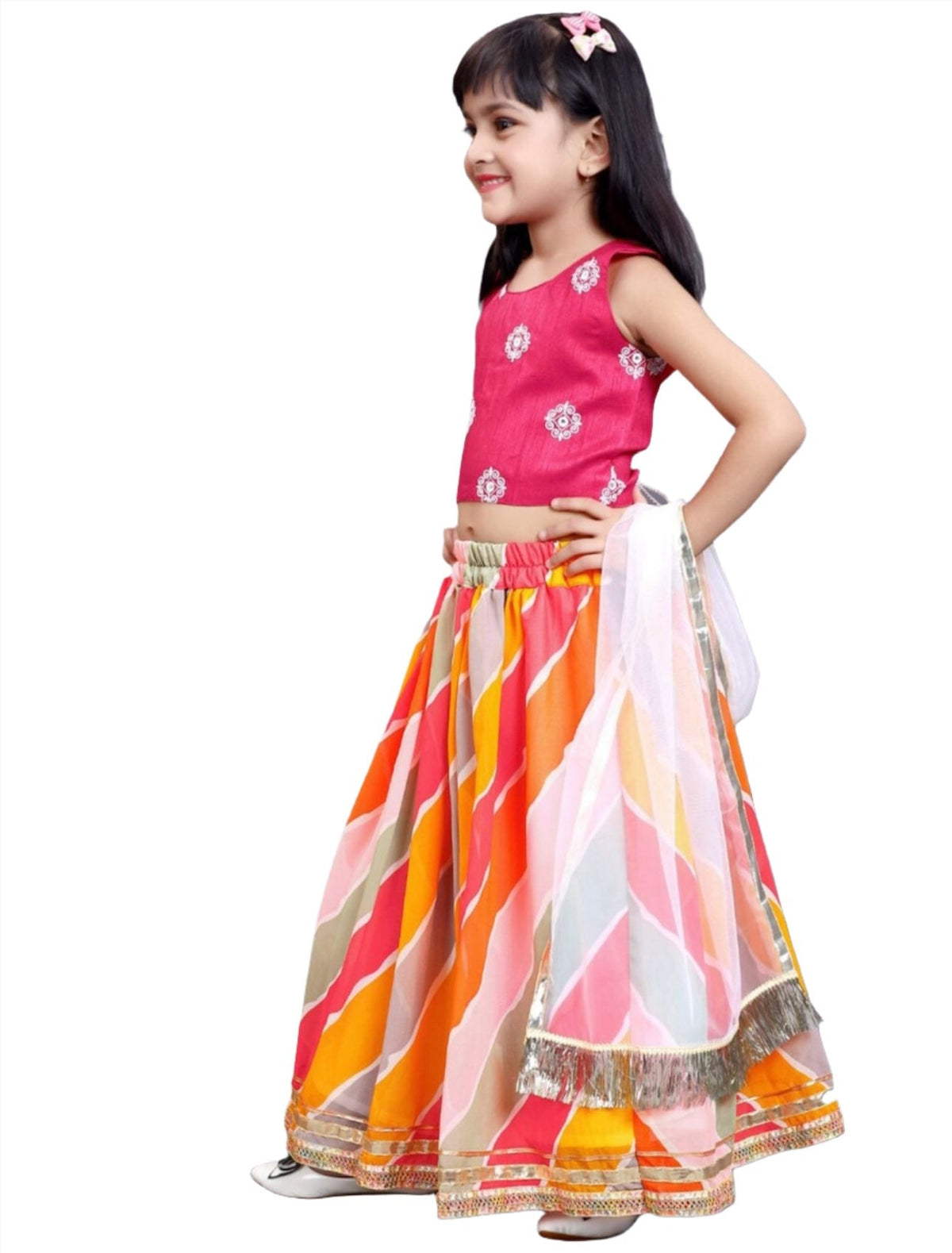 Lehenga & Blouse With Dupatta Embroidered in Germany