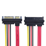 SATA 22-Pin auf SAS 29-Pin Adapterkabel 10 cm für Festplatten | SYSTEM-S
