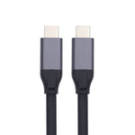 USB 3.1 Gen 2 Kabel 500 cm Typ C Stecker zu Stecker in Schwarz | System-S