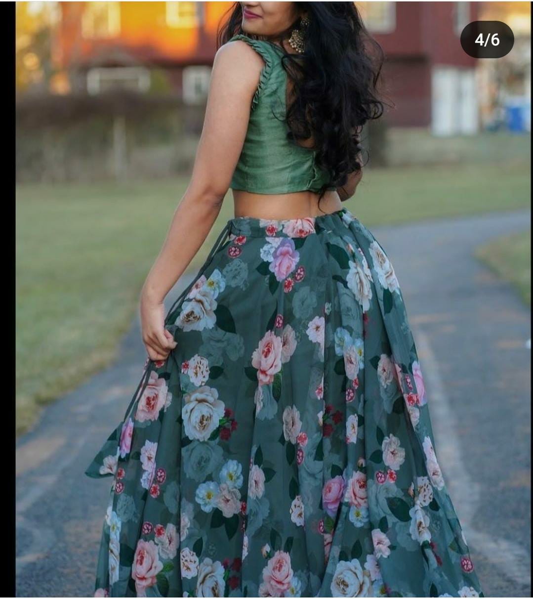 Lehenga choli Free Size Full-Stiched Set