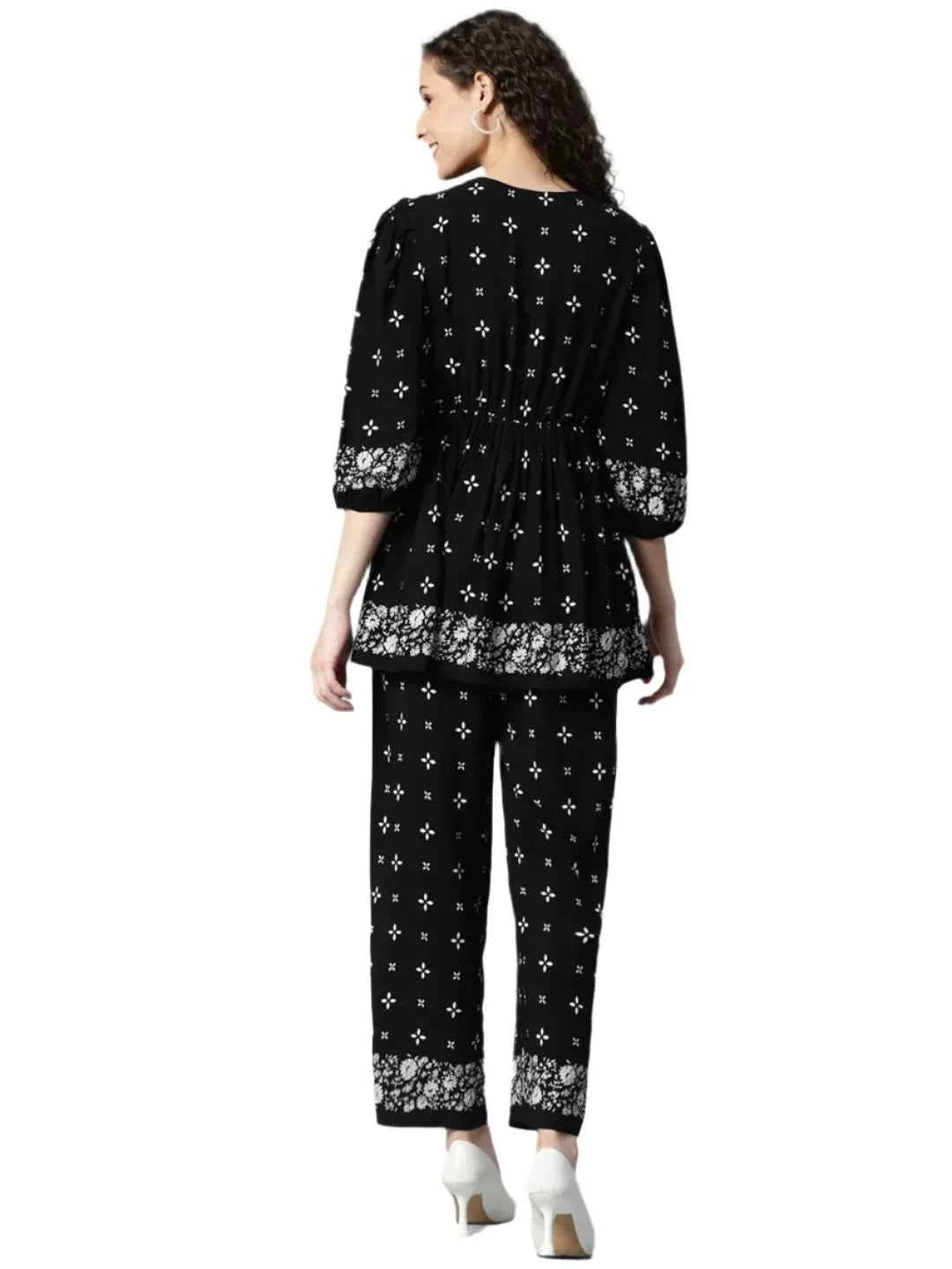 Black With Border Women's Co-Ord Set in Munich