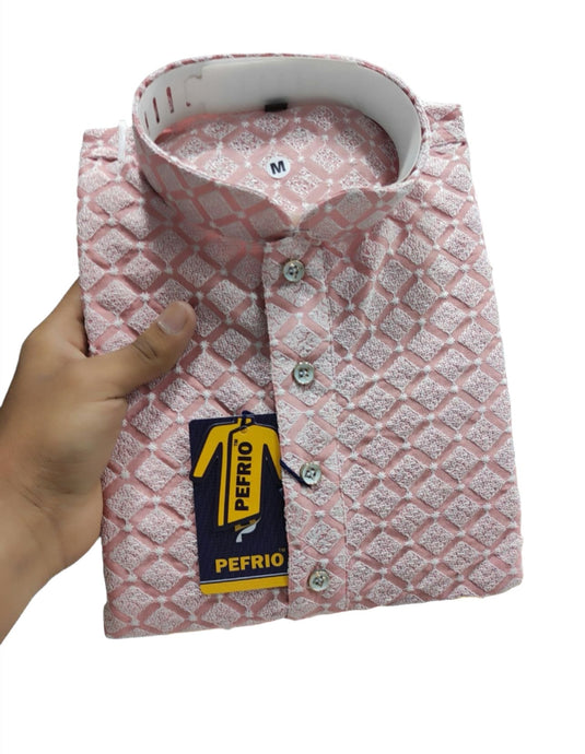 MEN FESTIVE LUCKNOWI EMBROIDERY KURTA PYJAMA