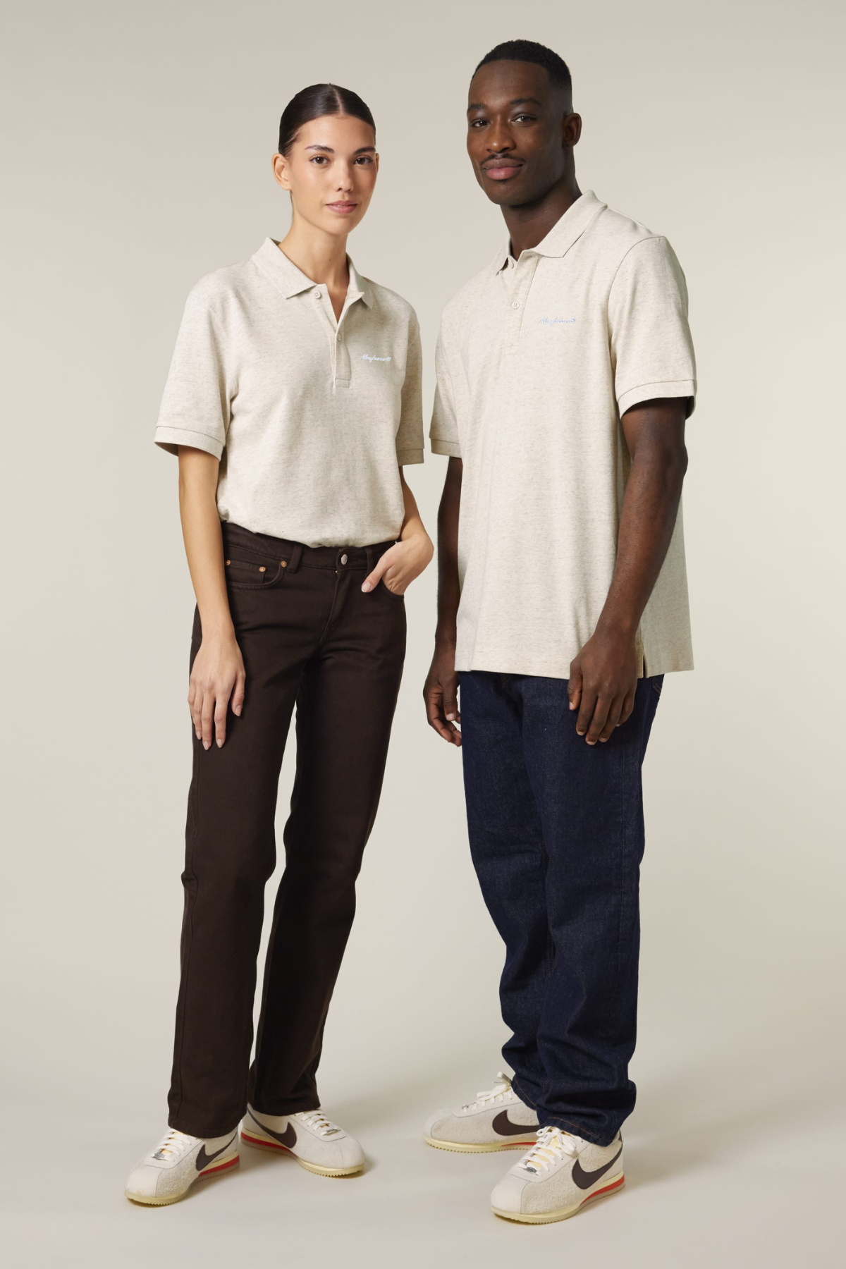 White Label Stick Unisex-Poloshirt