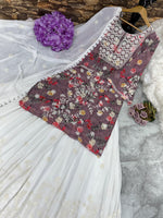 PARTY WEAR TOP AND SARARA WITH FANCY DUPATTA WITH EMBROIDERY WORK SUIT
