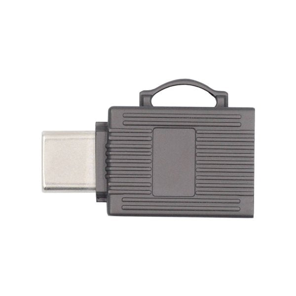 USB 3.1 Typ C Micro SD Karte Lesegerät Kartenleser SDXC Adapter in Grau | System-S