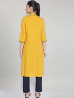 Women Yellow Ethnic Motifs Printed Kurta