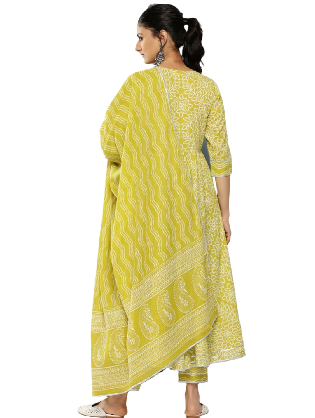Bandhani Yoke Design Empire Gotta Patti Cotton suit