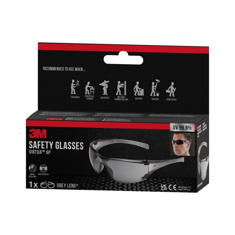 3M™ Virtua™ AP Schutzbrille, graues Glas | Packung (1 Stück)