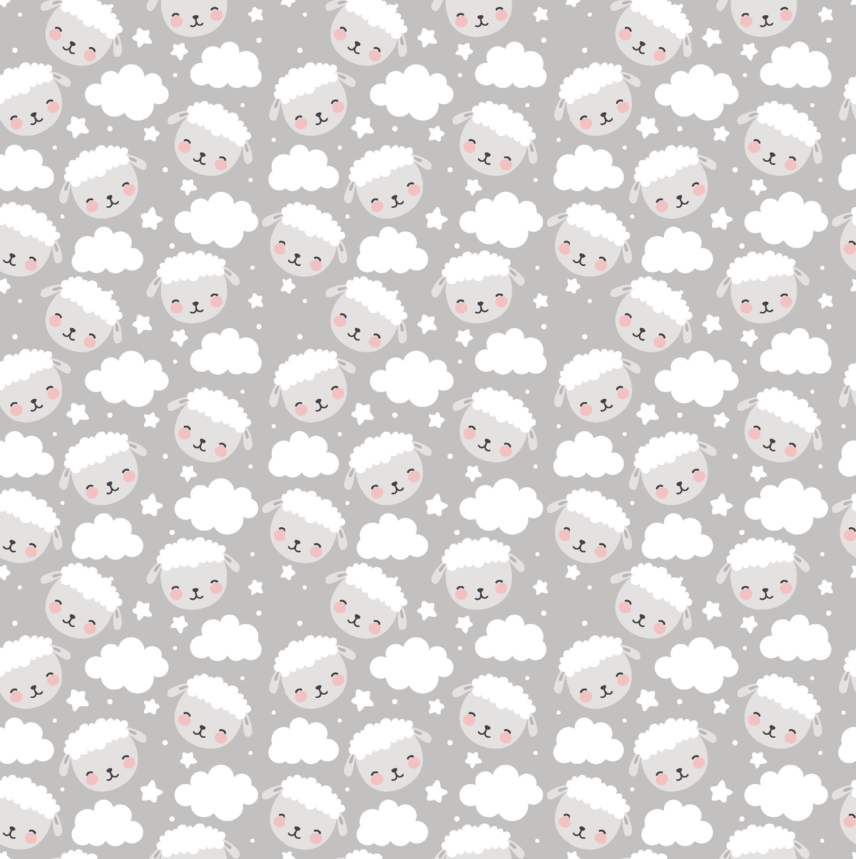 Baby Gurtschutz Schafe mit Wolken