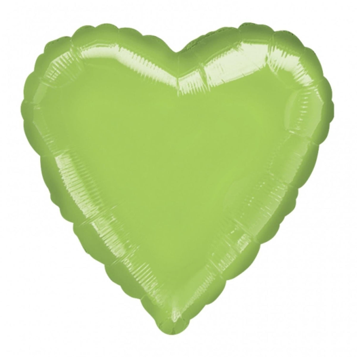 Uni18 Herz ca. 45cmø Lime Green / Kiwi