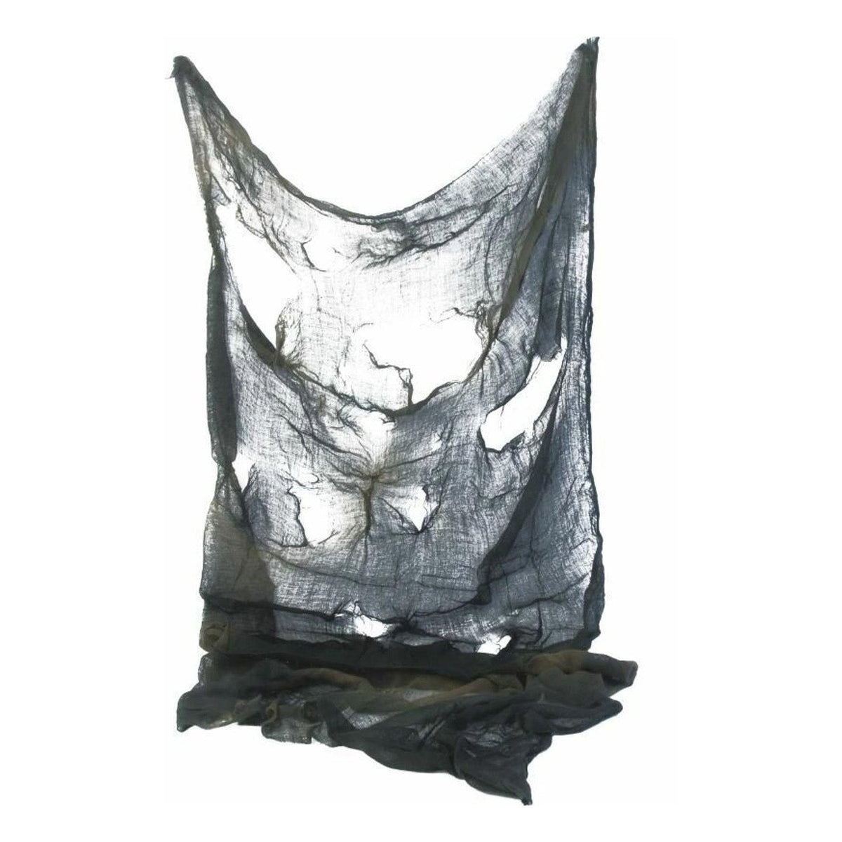 Stofftuch Halloween 183x76cm Schwarz, Grau sort
