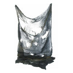 Stofftuch Halloween 183x76cm Schwarz, Grau sort