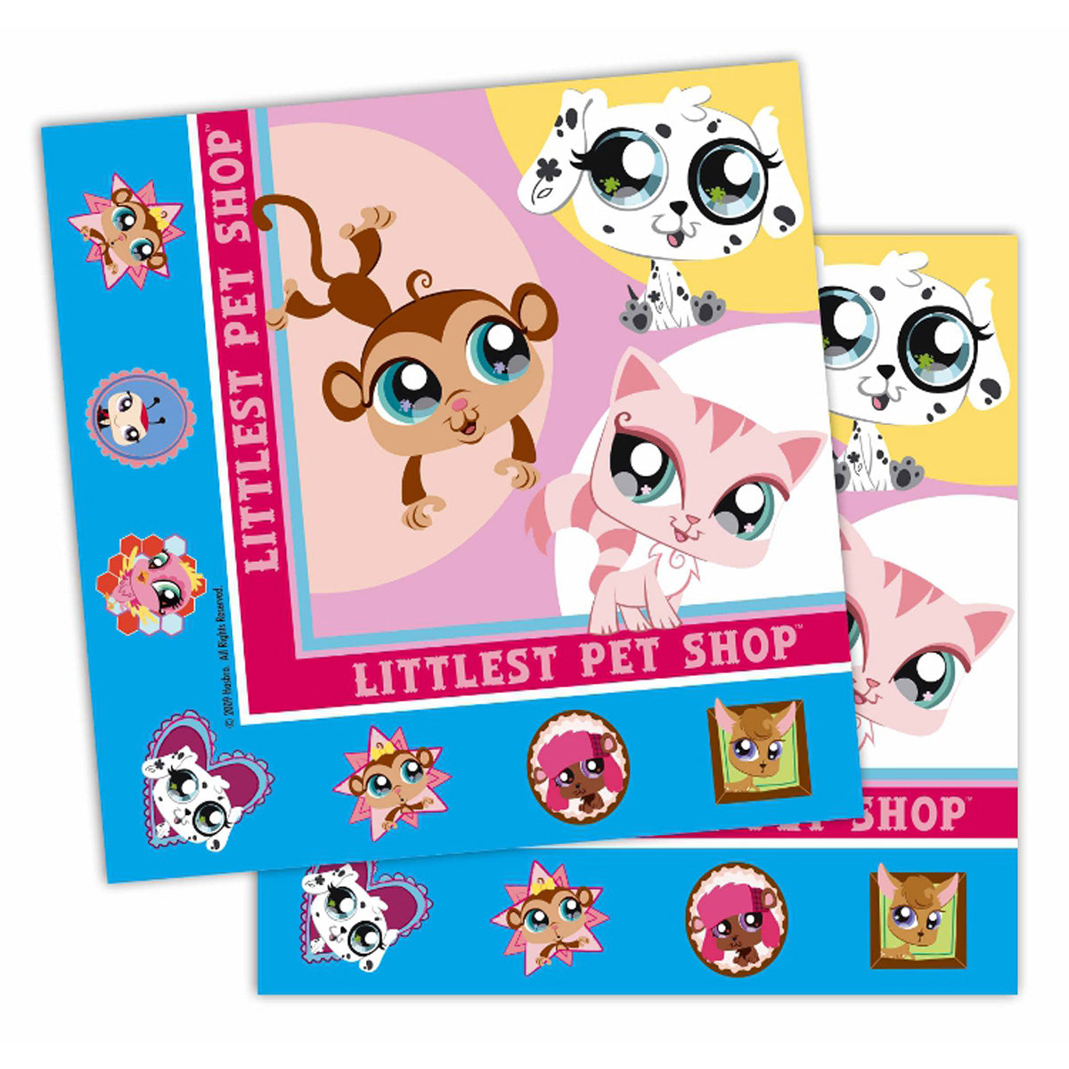 Littlest Pet Shop - Servietten | 16 Stück, 33 x 33 cm