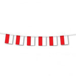 Tirol - PVC-Wimpelkette | 300 cm, Rot/Weiß
