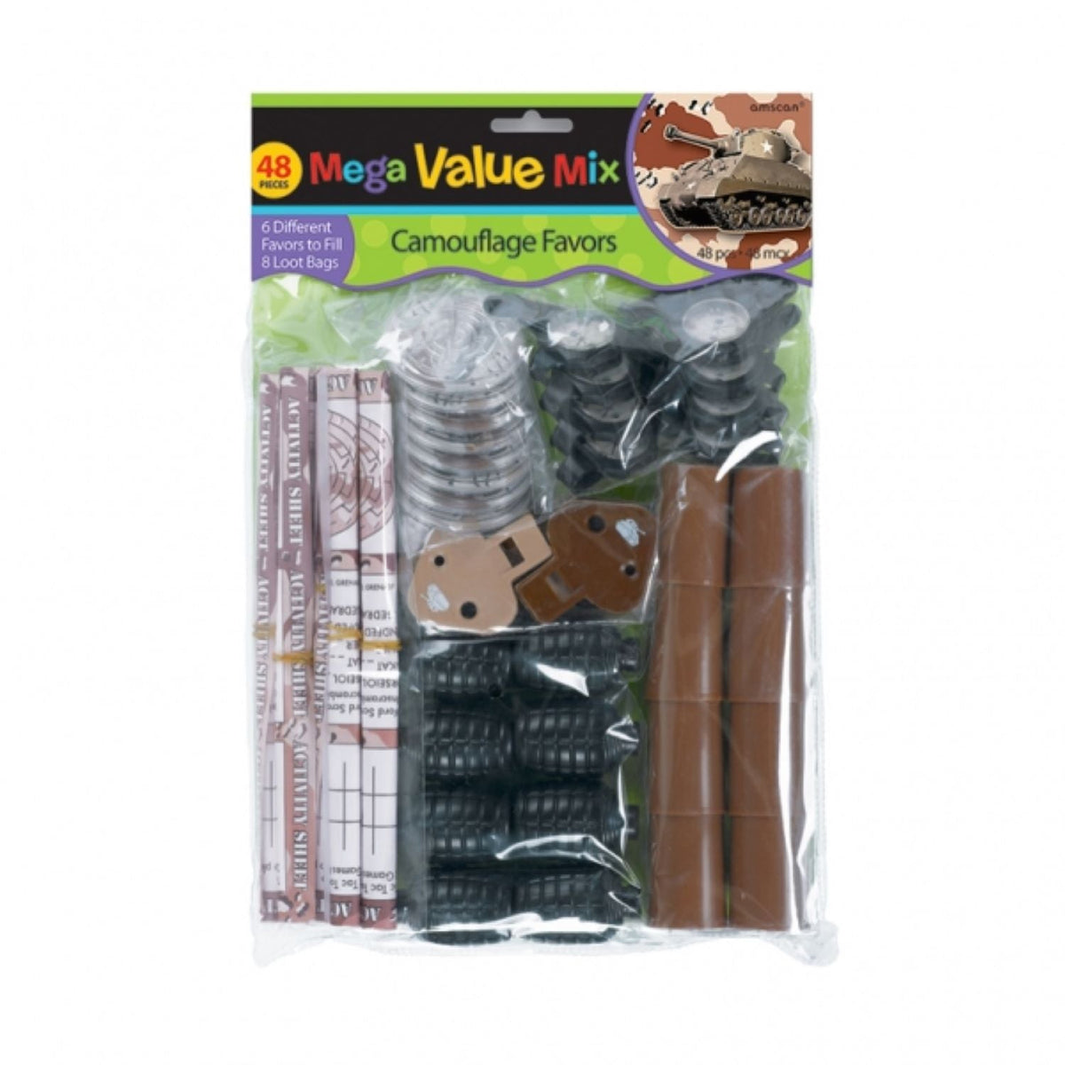 Camouflage - Mitgebsel-Set Mega | 48 Stück