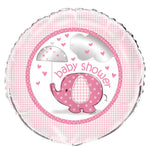 ABC18 Folienballon "Elephant" | Ø 45 cm Pink